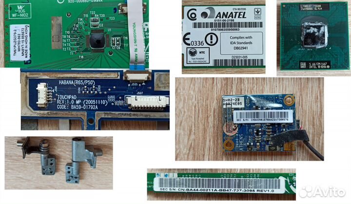 Запчасти для ноутбука samsung