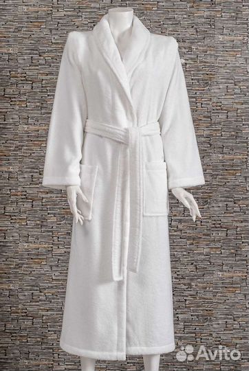 Халат махровый турецкий белый L, XL
