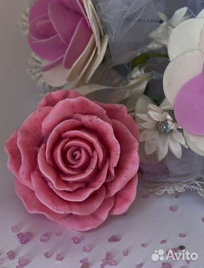 Розы из мыла