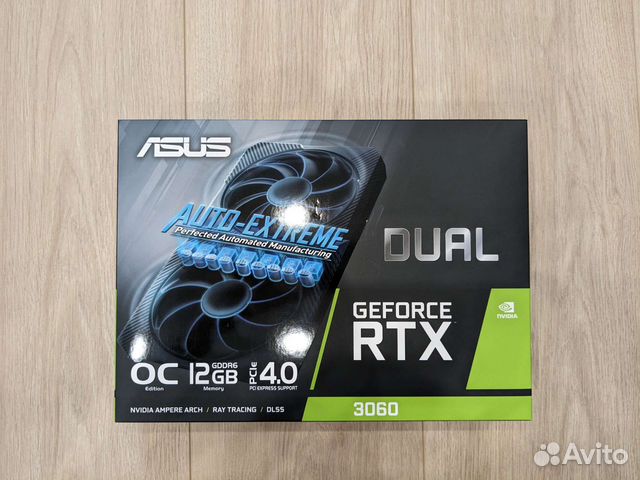 Новая видеокарта Asus Dual RTX 3060 V2 OC 12 Gb