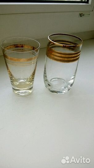 Стопки с позолотой СССР
