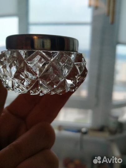 Солонка хрустальная СССР