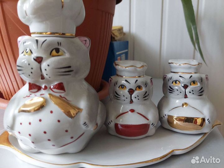 Набор для специй фарфор, горшочки для запекания