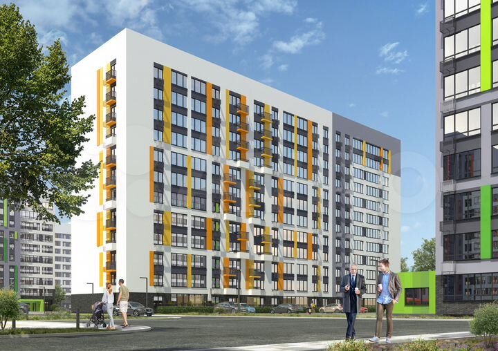 2-к. квартира, 52,8 м², 1/12 эт.