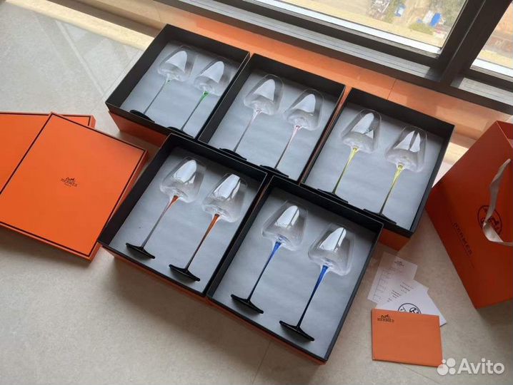 Фужеры бокалы Hermes