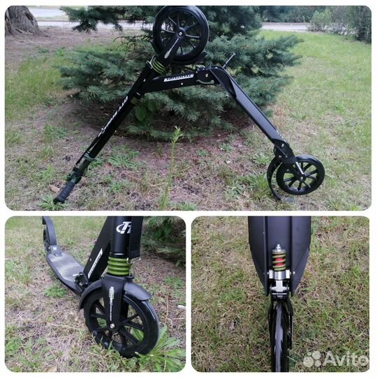 Самокат 210 мм тт city scooter black