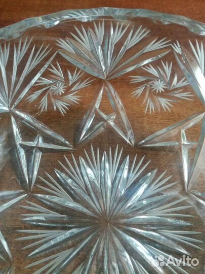 Хрустальный салатник большой СССР
