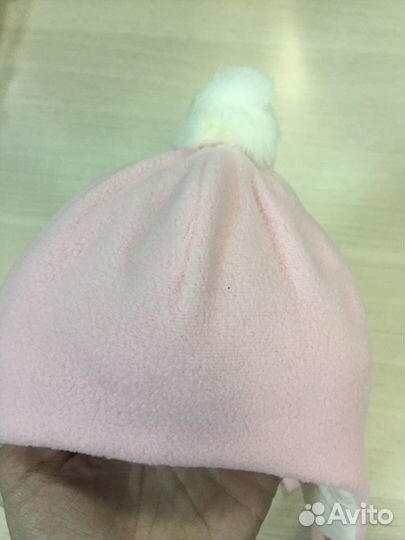 Шапочка флисовая для новорожденного