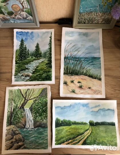 Акварельные рисунки