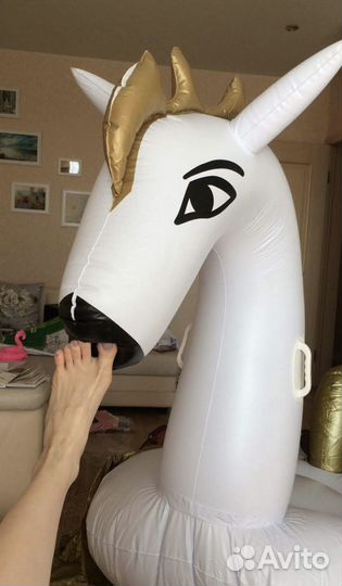 Надувной пляжный плот-матрас «Пегас»