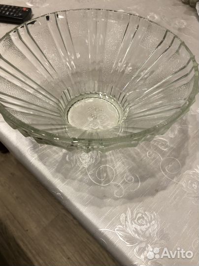 Ваза для фруктов стекло СССР