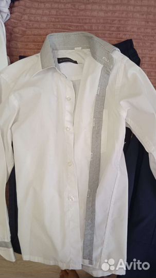 Школьная форма, костюм, брюки, белые рубашки