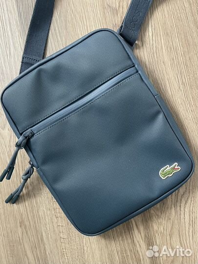 Мужская кожаная сумка Lacoste новая Оригинал