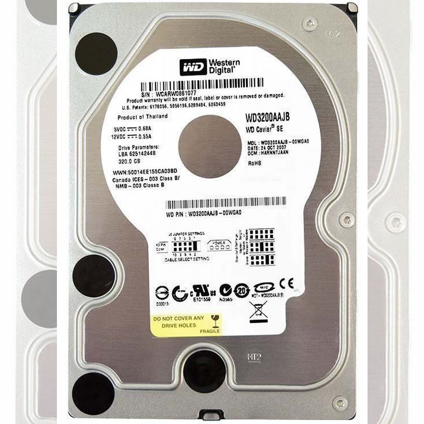 [WD3200AAJB] Жесткий Диск Western Digital 320gb Ide Wd3200aajb