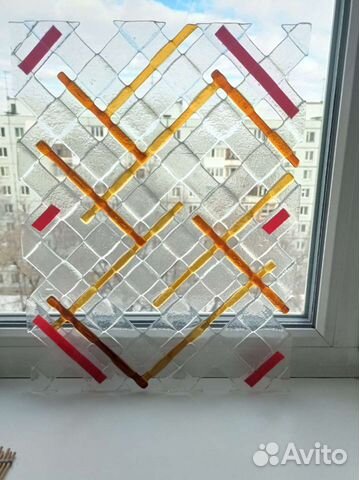 Декор аквариума, флорариума, витраж 30х40см