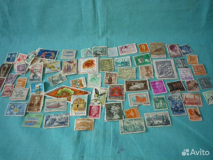 Коллекция марок разных стран и континентов 50-х г