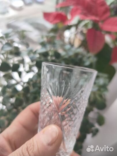 Хрустальные стопки СССР для водки и ликера