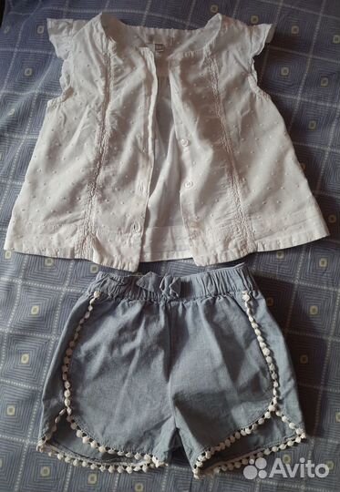 Вещи пакетом на девочку от 62 до 86