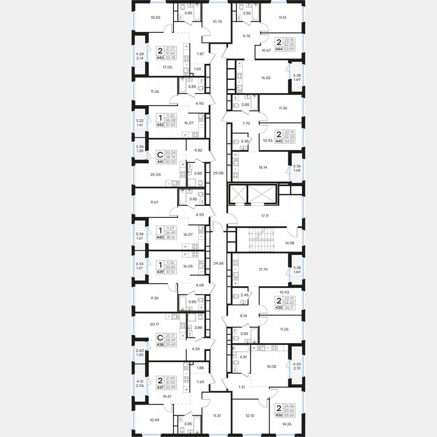 1-к. квартира, 38,2 м², 4/15 эт.