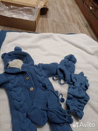 Комплект на выписку для мальчика зима