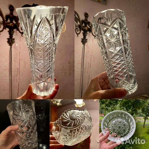 Вазы хрустальные СССР, конфетницы, салатницы