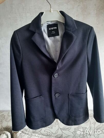 Пиджак школьный для мальчика 122