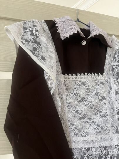 Школьное платье с фартуком