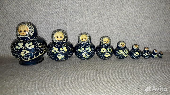 Матрешки Зимний Узор 9 штук