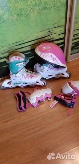 Роликовые коньки с защитой