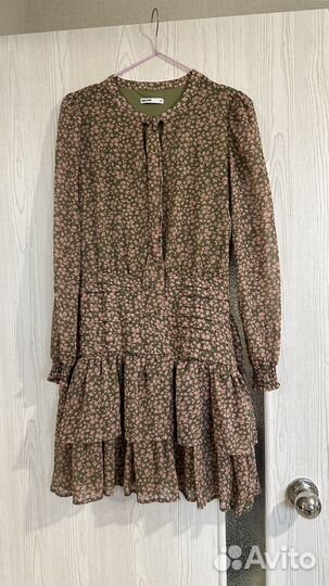 Платье шифоновое в цветочек