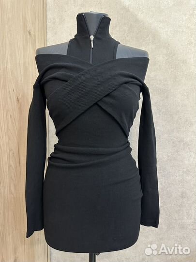 Платье трикотажное женское лапша