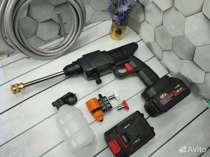 Мини мойка высокого давления аккумуляторная