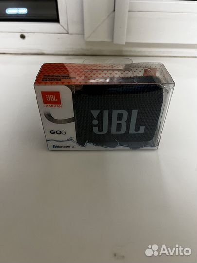 Новая беспроводная колонка JBL GO 3 синяя, с чеком