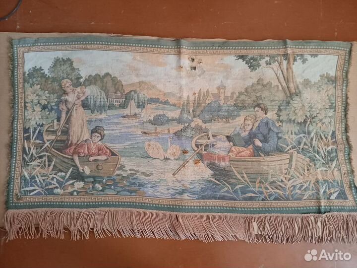 Коврик настенный старинный, винтаж