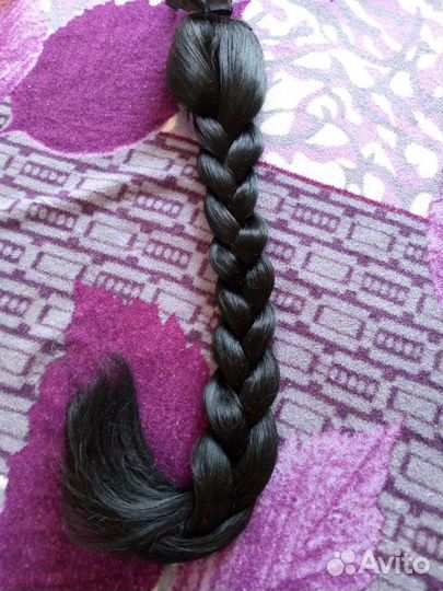 Хвост шиньон черный