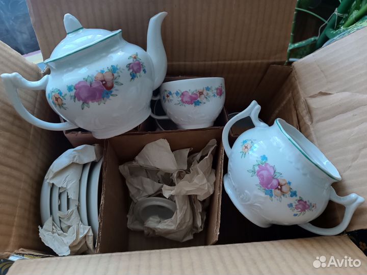 Фарфоровый чайный сервиз Вербилки