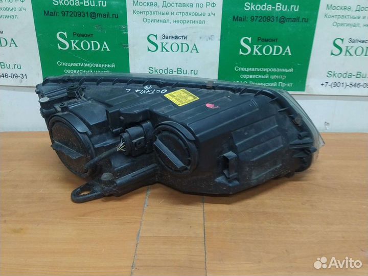 Фара передняя левая skoda octavia A7