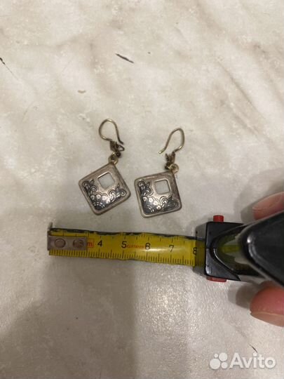 Серьги серебро