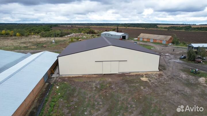 Ангар каркасный