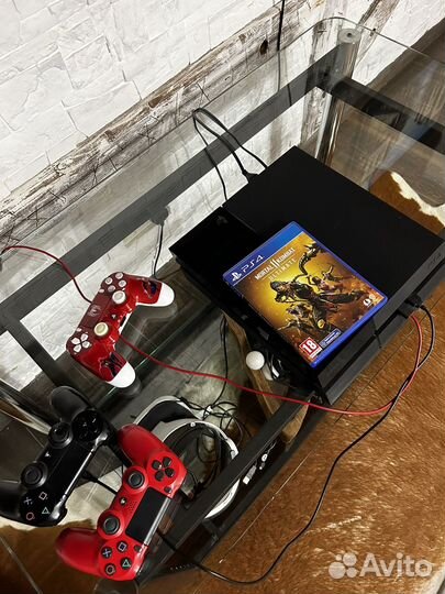 Игровая приставка ps4 fat и VR шлем