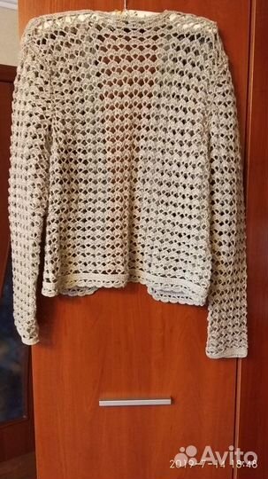 Летняя кофта из натурального льна ручной работы