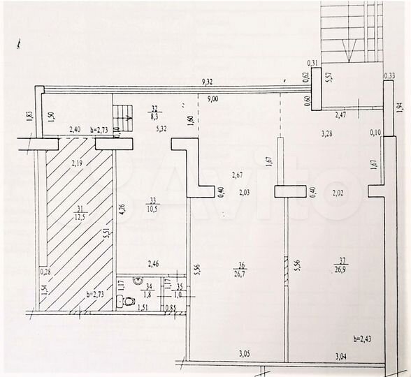 Помещение свободного назначения, 88 м²
