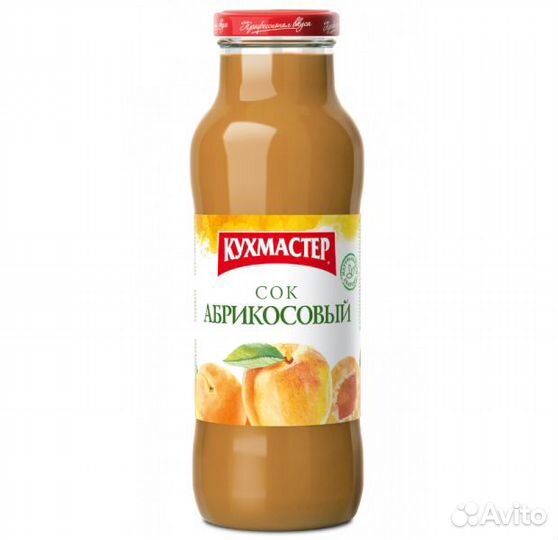 Сок кухмастер абрикосовый с мякотью 700мл
