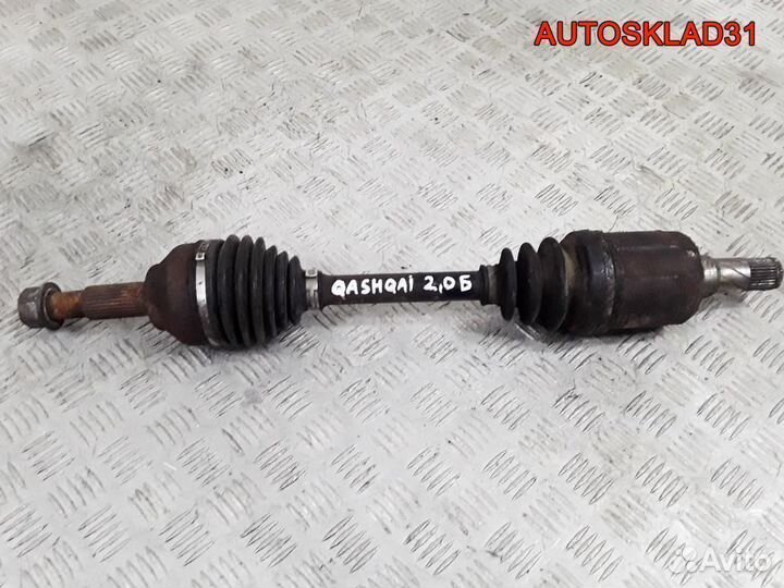 Полуось перед левая Nissan Qashqai 2.0 mr20de МКПП