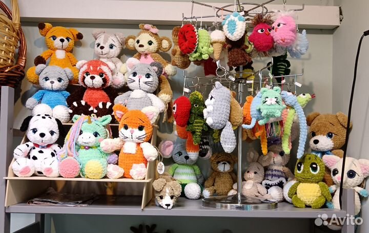 Игрушки из плюшевой пряжи