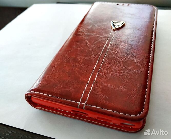 Чехол-книжка на Samsung note 10+ Кожа(2)