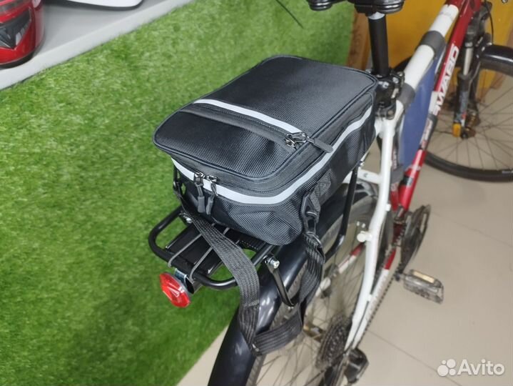Велосумка на багажник 25х10х18см. Черный