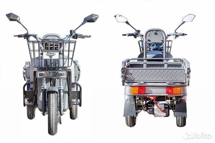 Грузовой электротрицикл Rutrike Баркас 740 60V1000