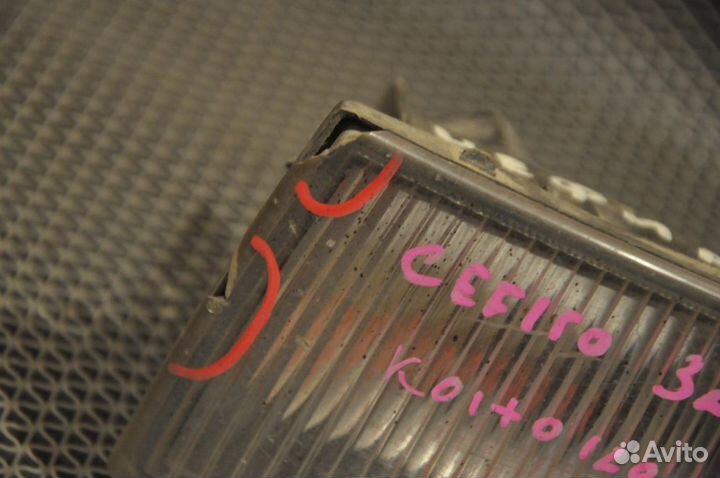 Туманка левая nissan cefiro A32