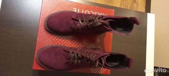 Ботинки, демисезонные, замша, Mascotte, 36